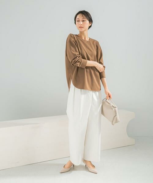 URBAN RESEARCH ROSSO / アーバンリサーチ ロッソ シャツ・ブラウス | ストレッチジョーゼットプルオーバー | 詳細3