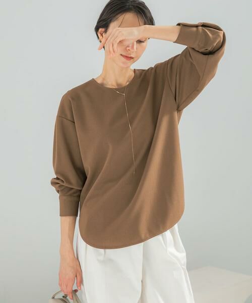 URBAN RESEARCH ROSSO / アーバンリサーチ ロッソ シャツ・ブラウス | ストレッチジョーゼットプルオーバー(モカ)