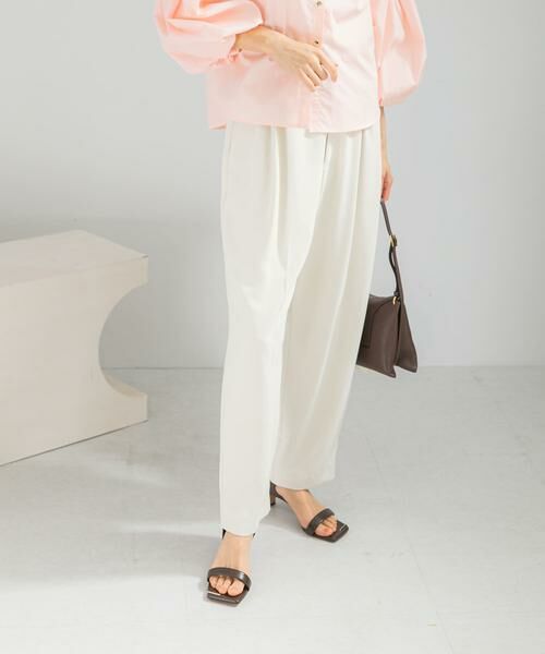 URBAN RESEARCH ROSSO / アーバンリサーチ ロッソ その他パンツ | ジョーゼットタックテーパードパンツ | 詳細1