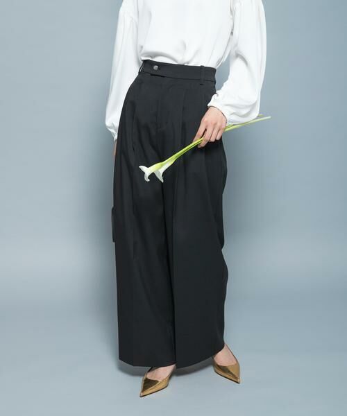 URBAN RESEARCH ROSSO / アーバンリサーチ ロッソ その他パンツ | 防シワシャンブレーツイルタックパンツ | 詳細1