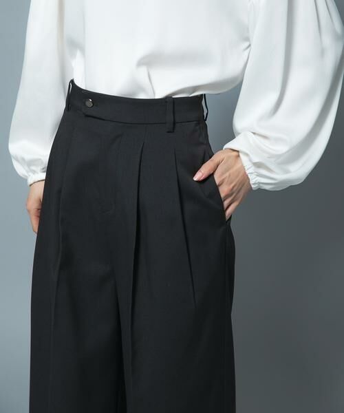 URBAN RESEARCH ROSSO / アーバンリサーチ ロッソ その他パンツ | 防シワシャンブレーツイルタックパンツ | 詳細8