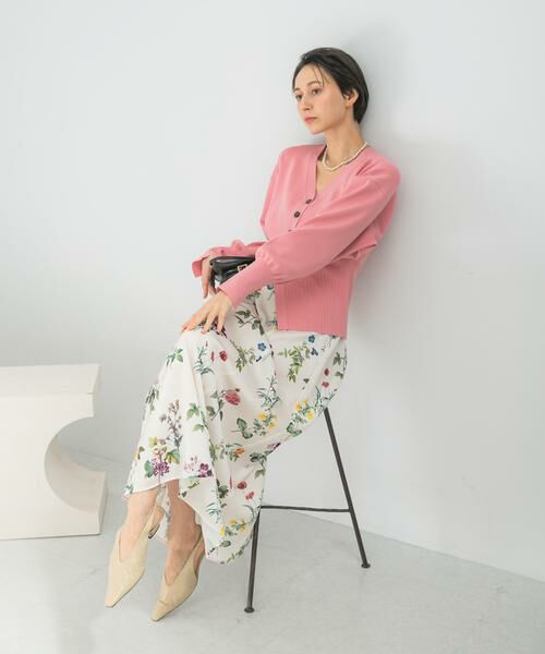 URBAN RESEARCH ROSSO / アーバンリサーチ ロッソ スカート | ボタニカルプリントマキシスカート(オフホワイト)