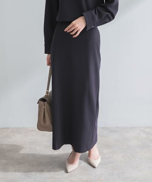 URBAN RESEARCH ROSSO / アーバンリサーチ ロッソ スカート | ストレッチジョーゼットスカート（ネイビー）