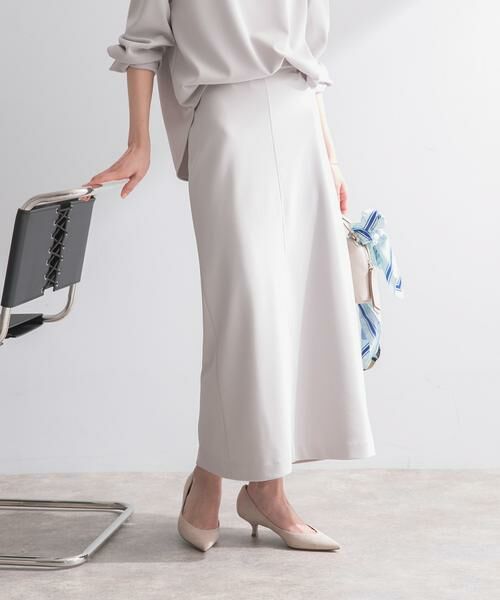 URBAN RESEARCH ROSSO / アーバンリサーチ ロッソ スカート | ストレッチジョーゼットスカート（グレー系その他）