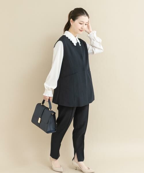 URBAN RESEARCH ROSSO / アーバンリサーチ ロッソ セットアップ | 『WEB/一部店舗限定』『SHORT/TALLサイズあり』ペプラムジレ+テーパードパンツ | 詳細10