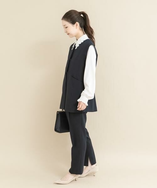 URBAN RESEARCH ROSSO / アーバンリサーチ ロッソ セットアップ | 『WEB/一部店舗限定』『SHORT/TALLサイズあり』ペプラムジレ+テーパードパンツ | 詳細11