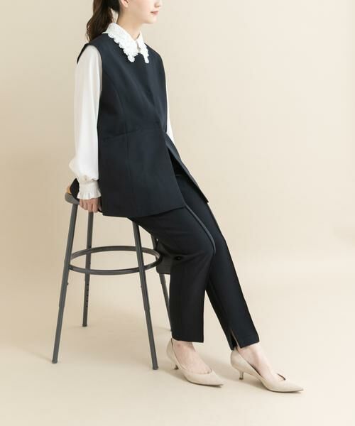 URBAN RESEARCH ROSSO / アーバンリサーチ ロッソ セットアップ | 『WEB/一部店舗限定』『SHORT/TALLサイズあり』ペプラムジレ+テーパードパンツ | 詳細12