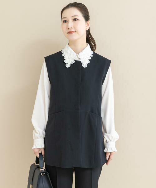 URBAN RESEARCH ROSSO / アーバンリサーチ ロッソ セットアップ | 『WEB/一部店舗限定』『SHORT/TALLサイズあり』ペプラムジレ+テーパードパンツ | 詳細6