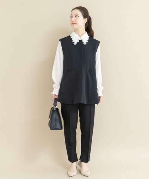 URBAN RESEARCH ROSSO / アーバンリサーチ ロッソ セットアップ | 『WEB/一部店舗限定』『SHORT/TALLサイズあり』ペプラムジレ+テーパードパンツ | 詳細9