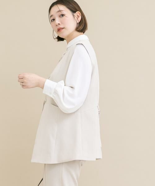 URBAN RESEARCH ROSSO / アーバンリサーチ ロッソ セットアップ | 『WEB/一部店舗限定』『SHORT/TALLサイズあり』ペプラムジレ+テーパードパンツ | 詳細24