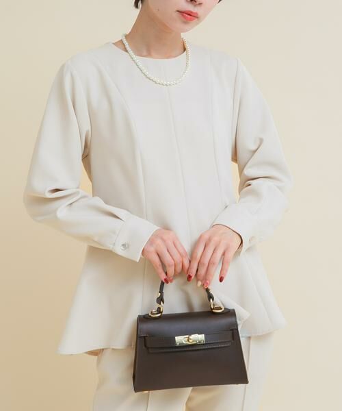 URBAN RESEARCH ROSSO / アーバンリサーチ ロッソ ワンピース | 『WEB/一部店舗限定』『SHORT/TALLサイズあり』ペプラムブラウス+テーパードパンツ | 詳細22