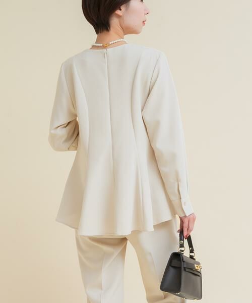 URBAN RESEARCH ROSSO / アーバンリサーチ ロッソ ワンピース | 『WEB/一部店舗限定』『SHORT/TALLサイズあり』ペプラムブラウス+テーパードパンツ | 詳細23