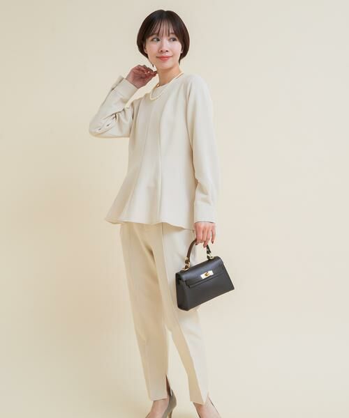 URBAN RESEARCH ROSSO / アーバンリサーチ ロッソ ワンピース | 『WEB/一部店舗限定』『SHORT/TALLサイズあり』ペプラムブラウス+テーパードパンツ | 詳細25