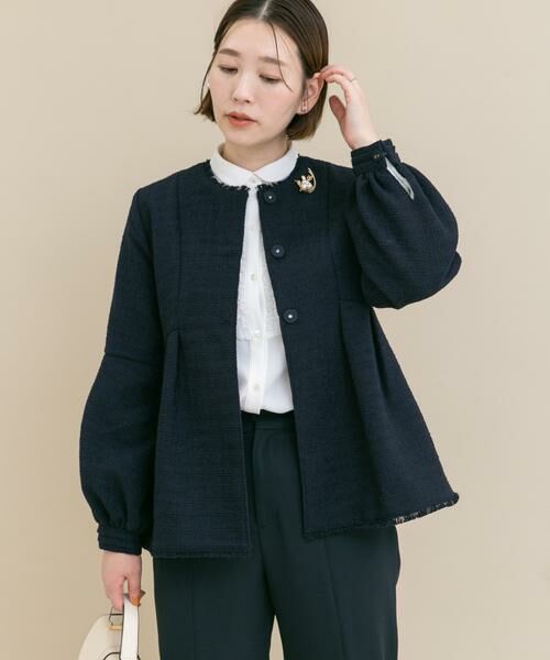 URBAN RESEARCH ROSSO / アーバンリサーチ ロッソ セットアップ | 『WEB限定』ツイードペプラムジャケット+パンツ | 詳細2