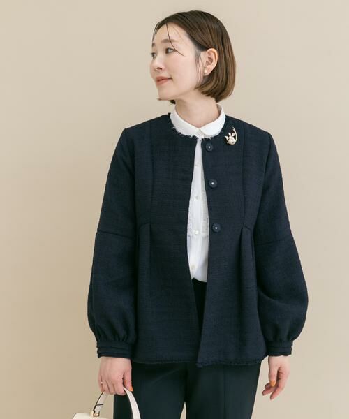 URBAN RESEARCH ROSSO / アーバンリサーチ ロッソ セットアップ | 『WEB限定』ツイードペプラムジャケット+パンツ | 詳細3