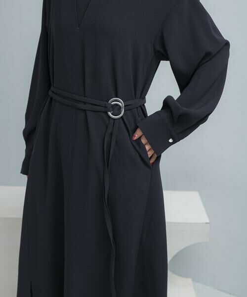 URBAN RESEARCH ROSSO / アーバンリサーチ ロッソ ワンピース | トリアセテート混Vネックワンピース | 詳細8