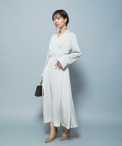 URBAN RESEARCH ROSSO / アーバンリサーチ ロッソ ワンピース | ベルト付カシュクールサテンワンピース