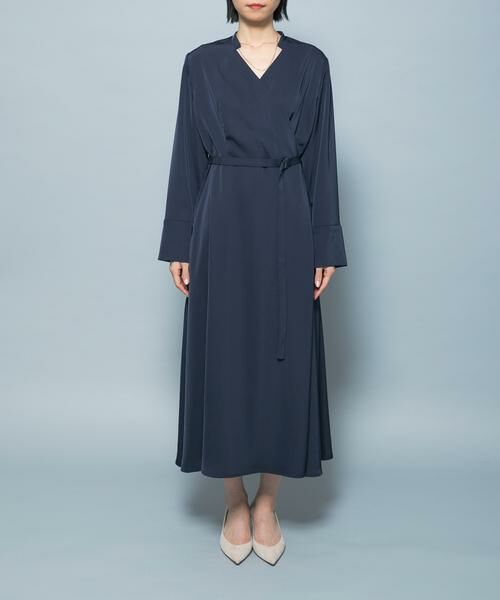 URBAN RESEARCH ROSSO / アーバンリサーチ ロッソ ワンピース | ベルト付カシュクールサテンワンピース | 詳細5