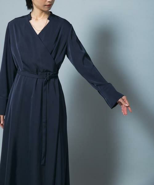 URBAN RESEARCH ROSSO / アーバンリサーチ ロッソ ワンピース | ベルト付カシュクールサテンワンピース | 詳細8