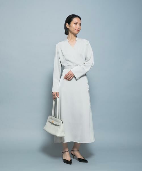 URBAN RESEARCH ROSSO / アーバンリサーチ ロッソ ワンピース | ベルト付カシュクールサテンワンピース | 詳細18