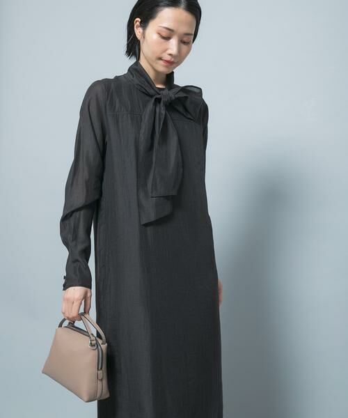 URBAN RESEARCH ROSSO / アーバンリサーチ ロッソ ワンピース | シルク混シアーオーガンジーワンピース | 詳細3
