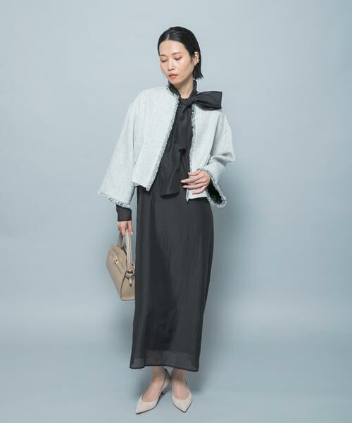 URBAN RESEARCH ROSSO / アーバンリサーチ ロッソ ワンピース | シルク混シアーオーガンジーワンピース | 詳細6