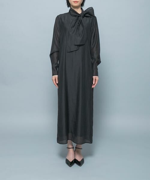 URBAN RESEARCH ROSSO / アーバンリサーチ ロッソ ワンピース | シルク混シアーオーガンジーワンピース | 詳細7