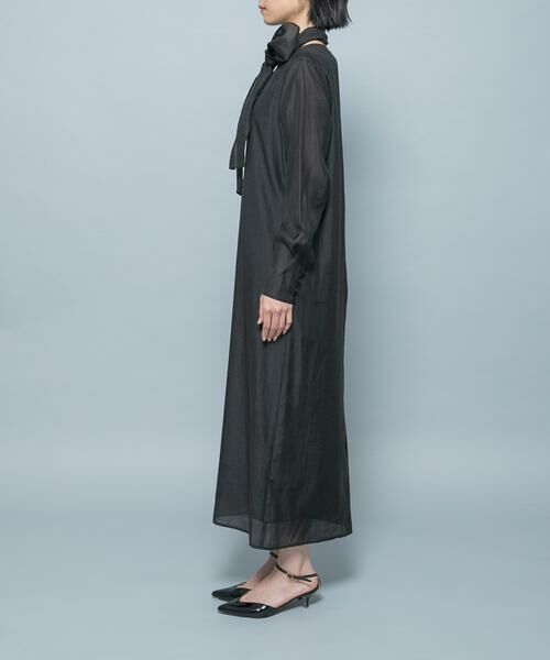 URBAN RESEARCH ROSSO / アーバンリサーチ ロッソ ワンピース | シルク混シアーオーガンジーワンピース | 詳細8