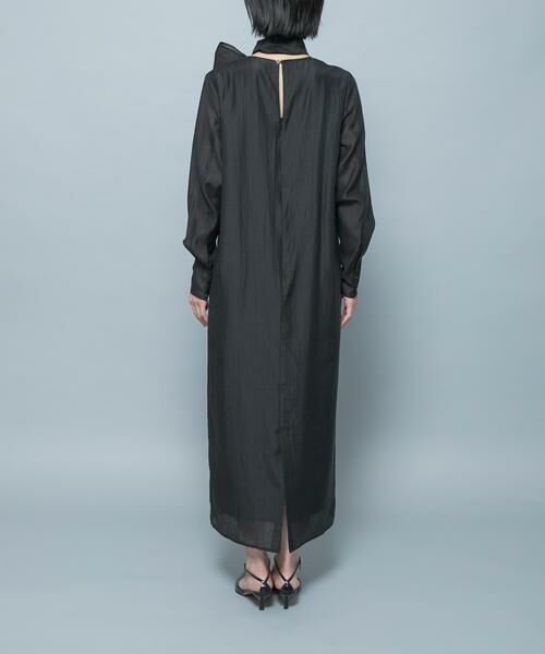 URBAN RESEARCH ROSSO / アーバンリサーチ ロッソ ワンピース | シルク混シアーオーガンジーワンピース | 詳細9