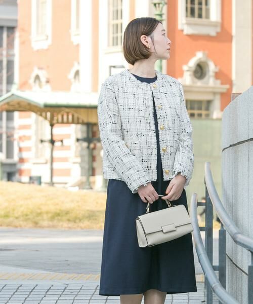 URBAN RESEARCH ROSSO / アーバンリサーチ ロッソ ノーカラージャケット | 『WEB限定』ツイードノーカラージャケット | 詳細1