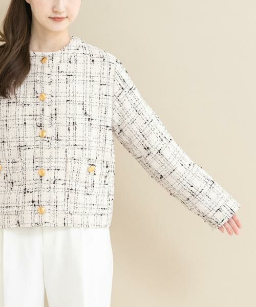 URBAN RESEARCH ROSSO / アーバンリサーチ ロッソ ノーカラージャケット | 『WEB限定』ツイードノーカラージャケット | 詳細11