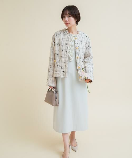 URBAN RESEARCH ROSSO / アーバンリサーチ ロッソ ノーカラージャケット | 『WEB限定』ツイードノーカラージャケット | 詳細7