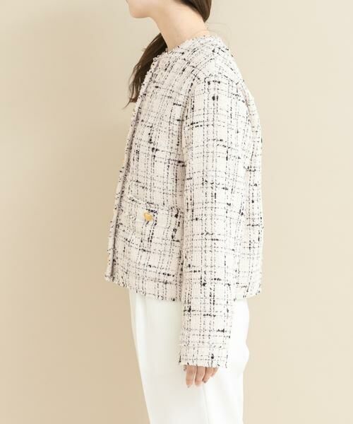 URBAN RESEARCH ROSSO / アーバンリサーチ ロッソ ノーカラージャケット | 『WEB限定』ツイードノーカラージャケット | 詳細9