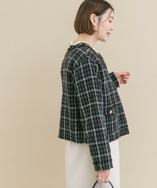 URBAN RESEARCH ROSSO / アーバンリサーチ ロッソ ノーカラージャケット | 『WEB限定』ツイードノーカラージャケット | 詳細18