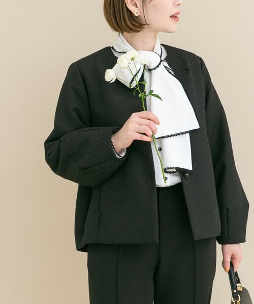 URBAN RESEARCH ROSSO / アーバンリサーチ ロッソ ダウンジャケット・ベスト | 『WEB/一部店舗限定』中綿ジャガードジャケット（ブラック）