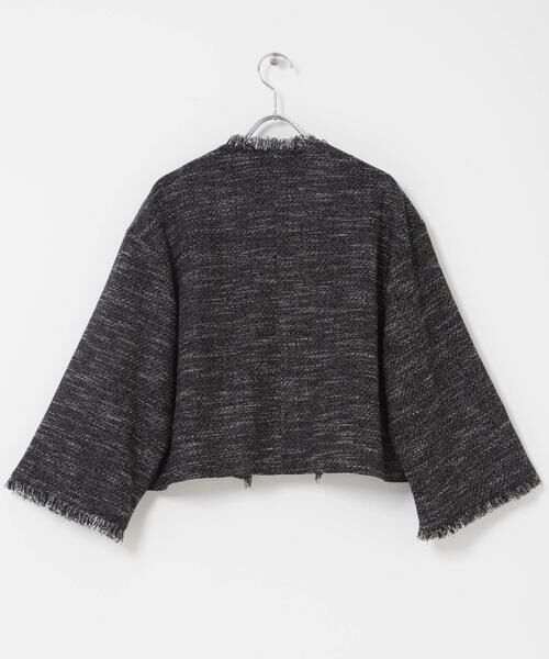 URBAN RESEARCH ROSSO / アーバンリサーチ ロッソ ノーカラージャケット | ツイードショートジャケット | 詳細22