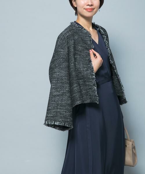 URBAN RESEARCH ROSSO / アーバンリサーチ ロッソ ノーカラージャケット | ツイードショートジャケット | 詳細12