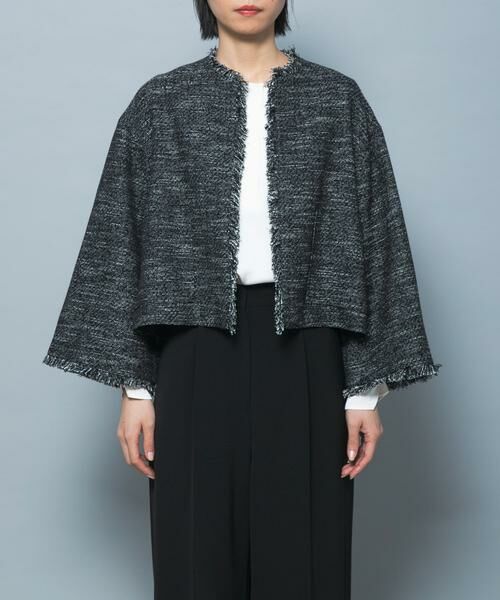 URBAN RESEARCH ROSSO / アーバンリサーチ ロッソ ノーカラージャケット | ツイードショートジャケット | 詳細14