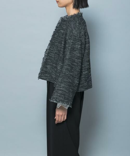 URBAN RESEARCH ROSSO / アーバンリサーチ ロッソ ノーカラージャケット | ツイードショートジャケット | 詳細15