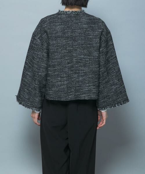 URBAN RESEARCH ROSSO / アーバンリサーチ ロッソ ノーカラージャケット | ツイードショートジャケット | 詳細16