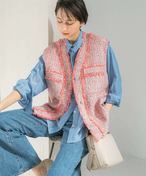 URBAN RESEARCH ROSSO / アーバンリサーチ ロッソ ベスト | ツイードオーバージレ | 詳細1