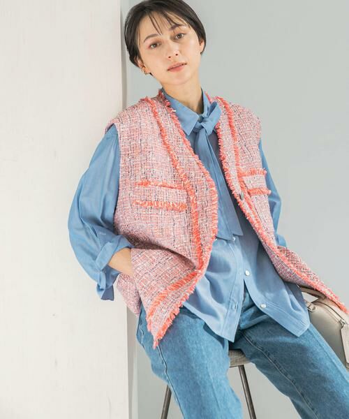 URBAN RESEARCH ROSSO / アーバンリサーチ ロッソ ベスト | ツイードオーバージレ | 詳細2