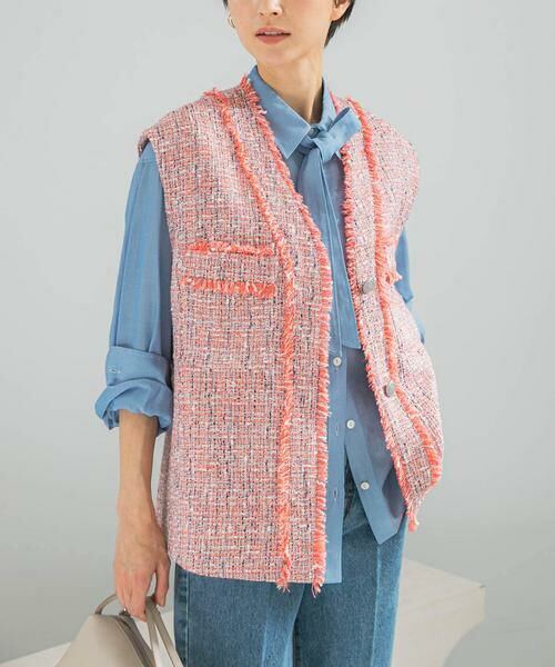 URBAN RESEARCH ROSSO / アーバンリサーチ ロッソ ベスト | ツイードオーバージレ | 詳細4
