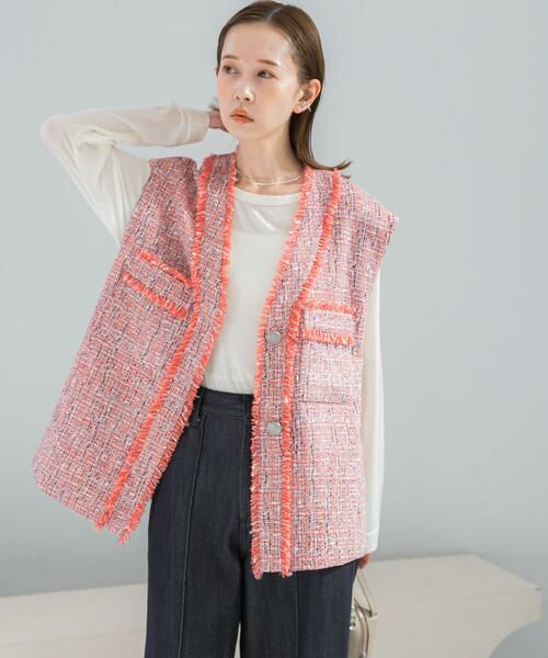 URBAN RESEARCH ROSSO / アーバンリサーチ ロッソ ベスト | ツイードオーバージレ | 詳細6