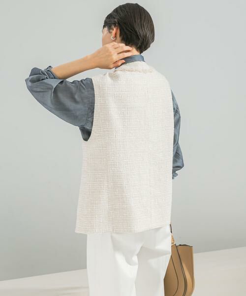 URBAN RESEARCH ROSSO / アーバンリサーチ ロッソ ベスト | ツイードオーバージレ | 詳細17