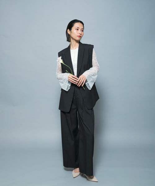 URBAN RESEARCH ROSSO / アーバンリサーチ ロッソ ベスト | 防シワシャンブレーツイルダブルジレ | 詳細4