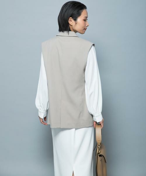 URBAN RESEARCH ROSSO / アーバンリサーチ ロッソ ベスト | 防シワシャンブレーツイルダブルジレ | 詳細18