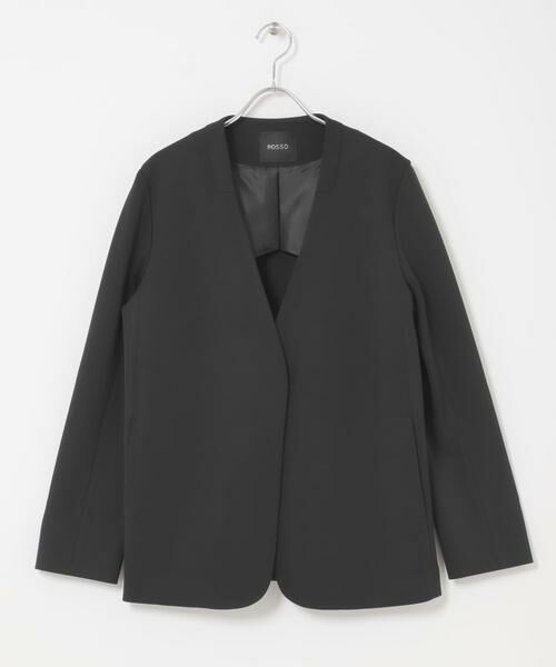 URBAN RESEARCH ROSSO / アーバンリサーチ ロッソ ノーカラージャケット | ストレッチツイルノーカラージャケット | 詳細11