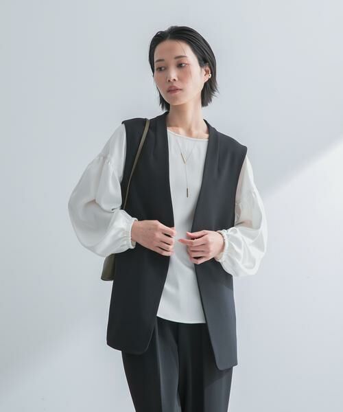 URBAN RESEARCH ROSSO / アーバンリサーチ ロッソ ベスト | ストレッチツイルジレ | 詳細1