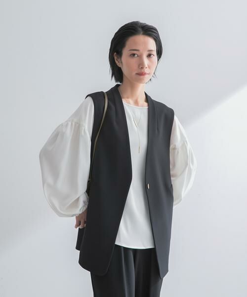 URBAN RESEARCH ROSSO / アーバンリサーチ ロッソ ベスト | ストレッチツイルジレ | 詳細2